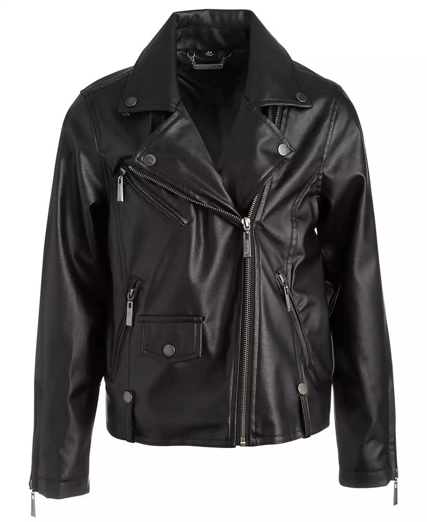 Jou Jou Little & Big Girls Oversized Moto Jacket