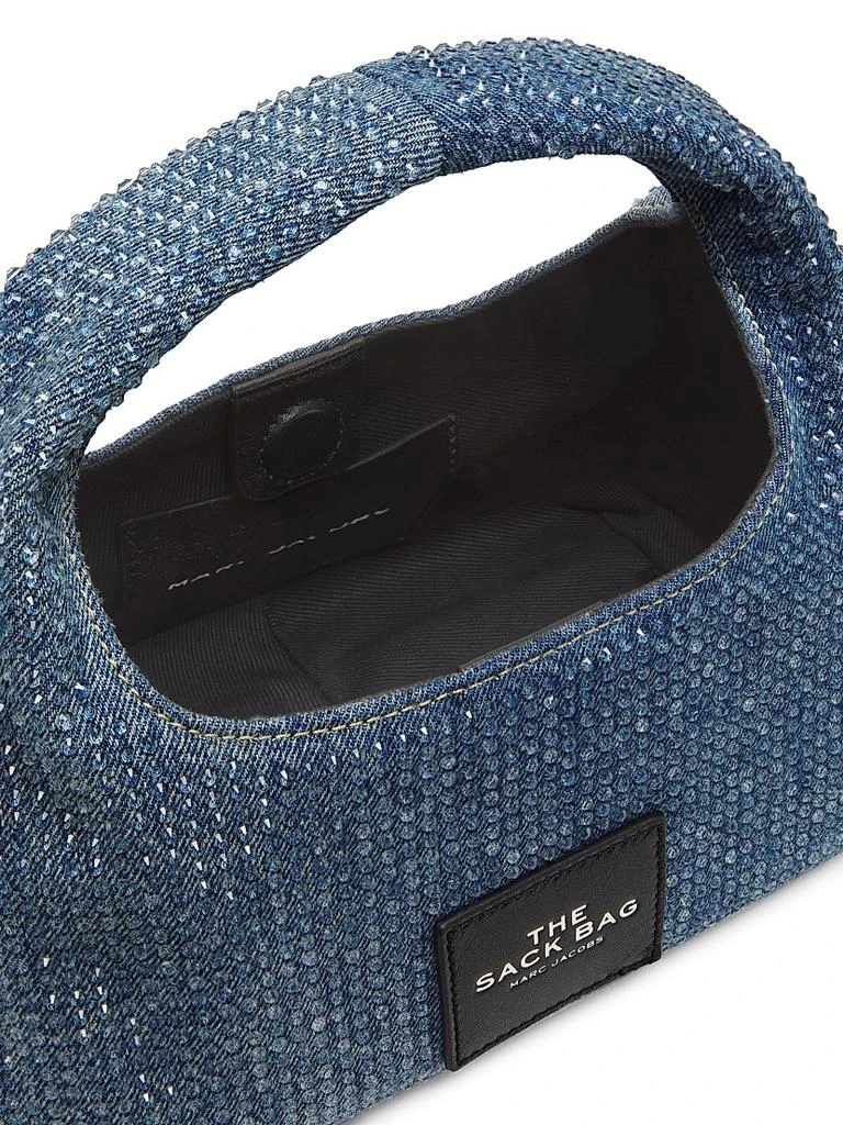 Marc Jacobs Crystal-Embellished Denim Top Handle Bag 4