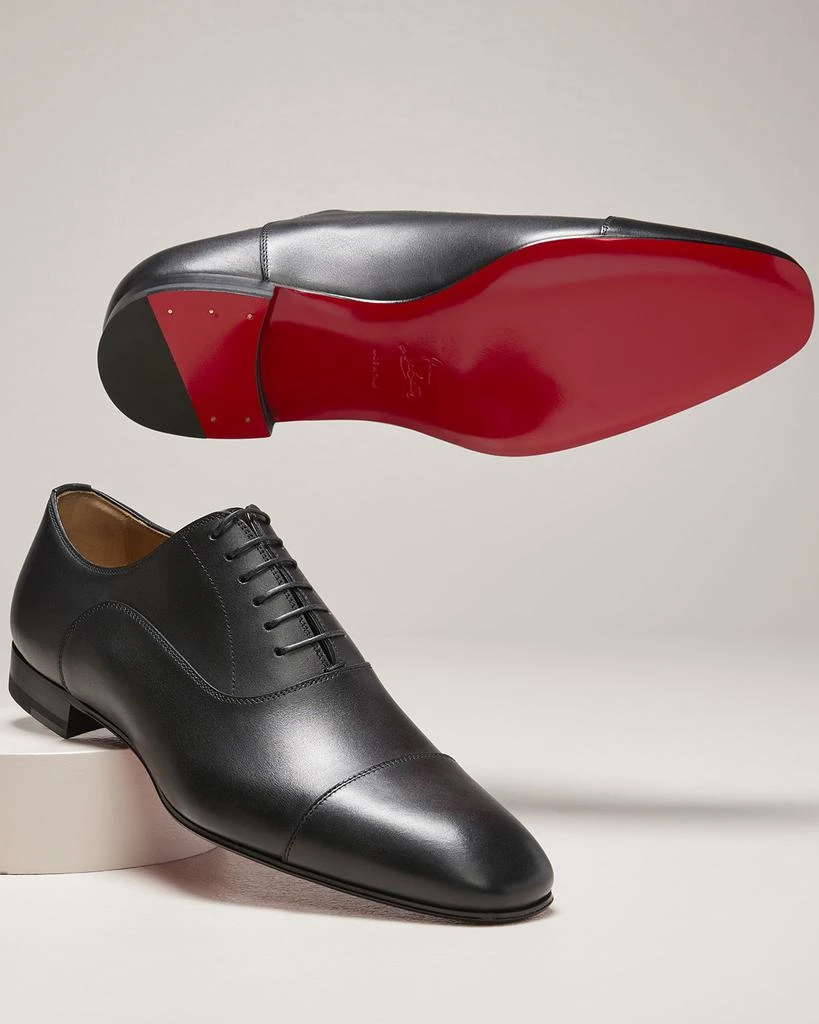 Christian Louboutin Greggo Men's Lace-Up Leather Dress Shoes 6