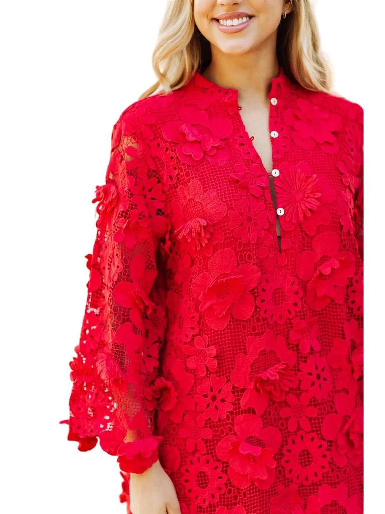j.marie Seraphina Midi Dress In Red 4