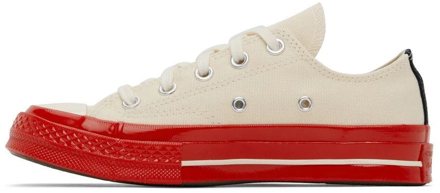 Comme des Garcons Off-White & Red Converse Edition Chuck 70 Sneakers 3