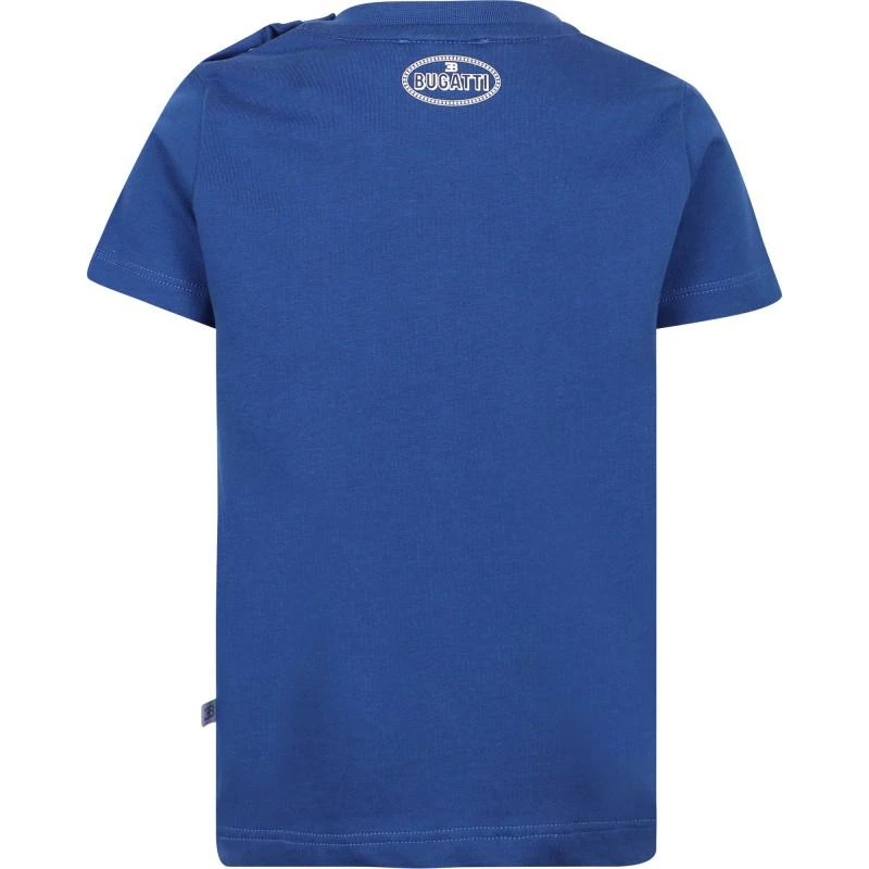 Bugatti Bold logo t shirt in blue 2