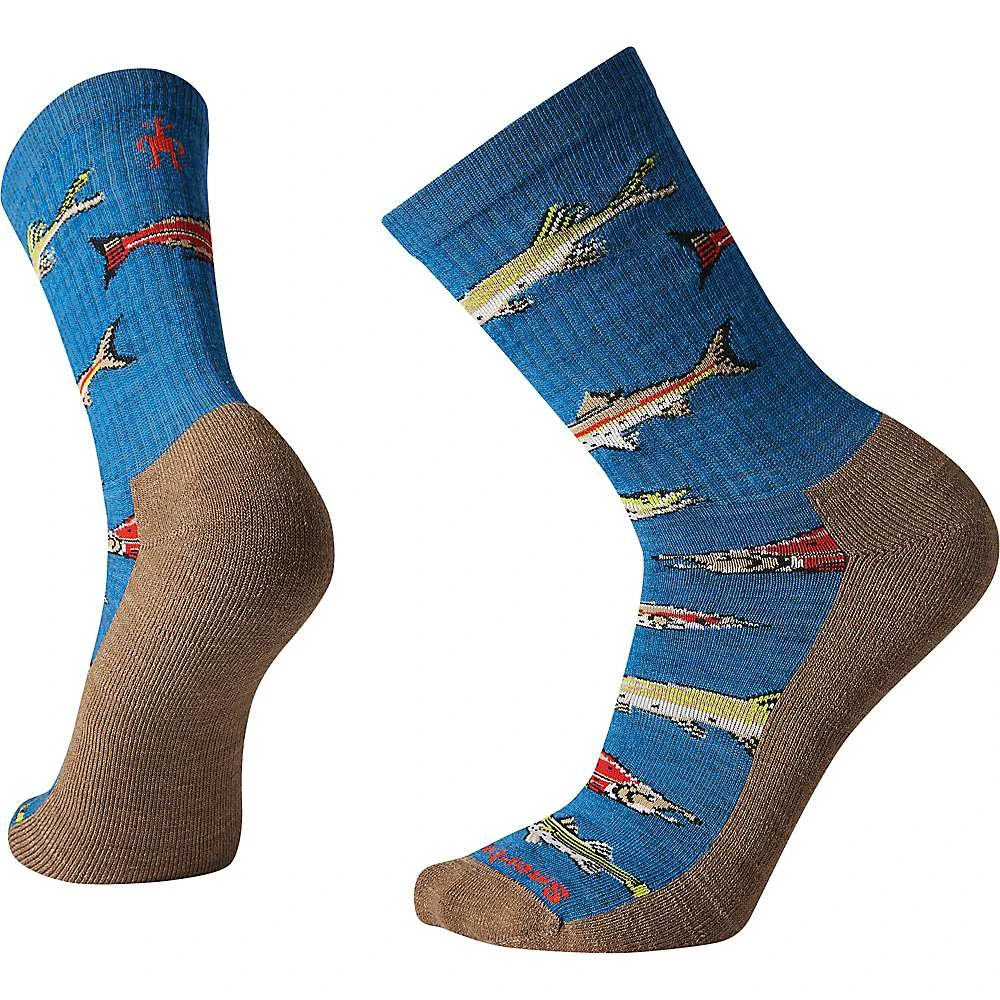 SmartWool Smartwool Men's Hike Light Fish Pattern Crew Sock 2