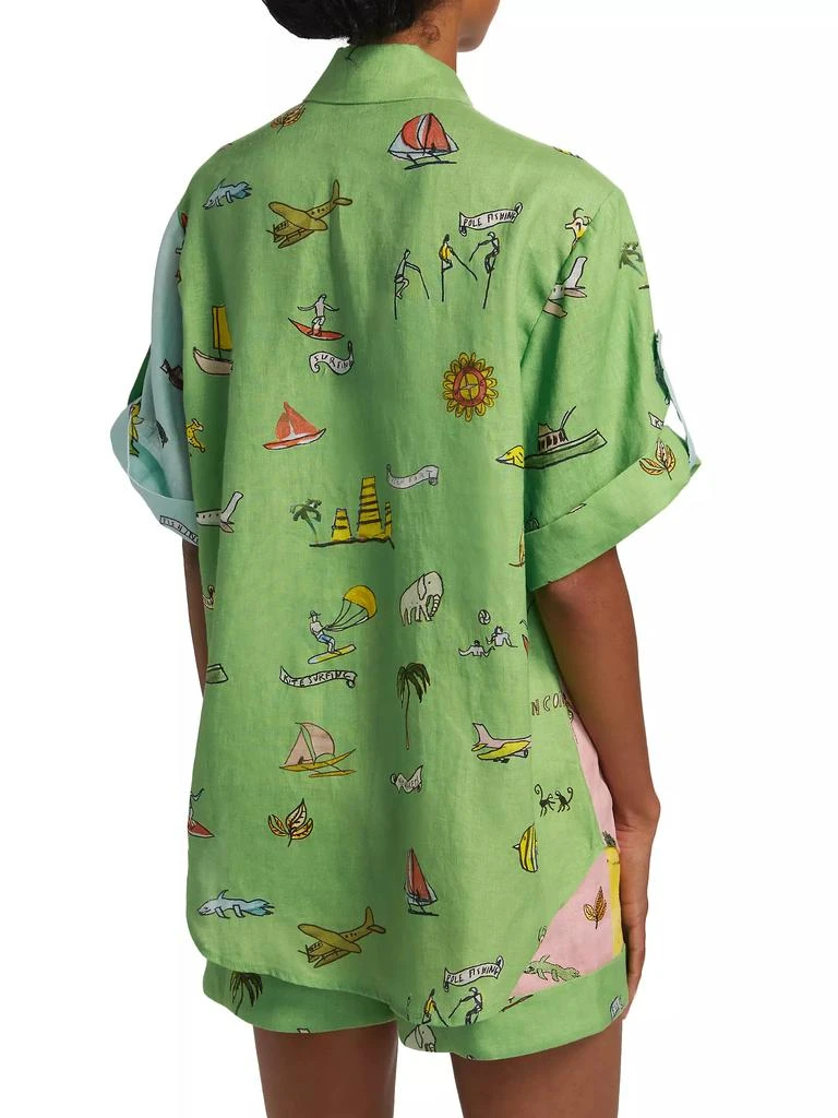 ALÉMAIS Jet Linen Short-Sleeve Shirt 5