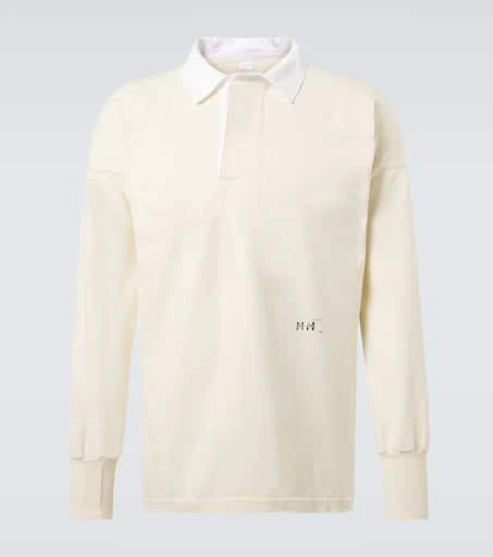 MAISON MARGIELA Logo cotton jersey polo shirt 1