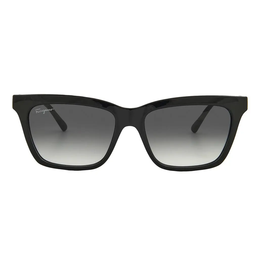 Salvatore Ferragamo Grey Gradient Rectangular Ladies Sunglasses SF1027S 001 55
