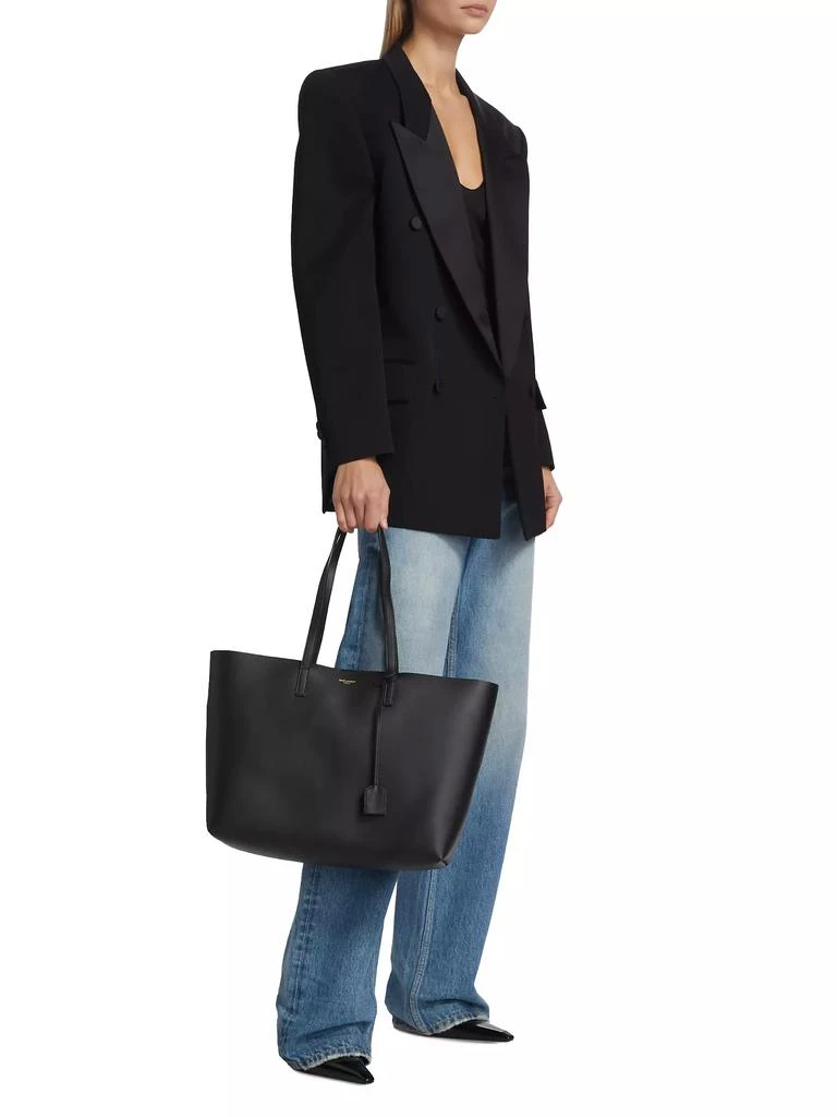 Yves Saint Laurent Shopping Saint Laurent Tote Bag in Leather 2