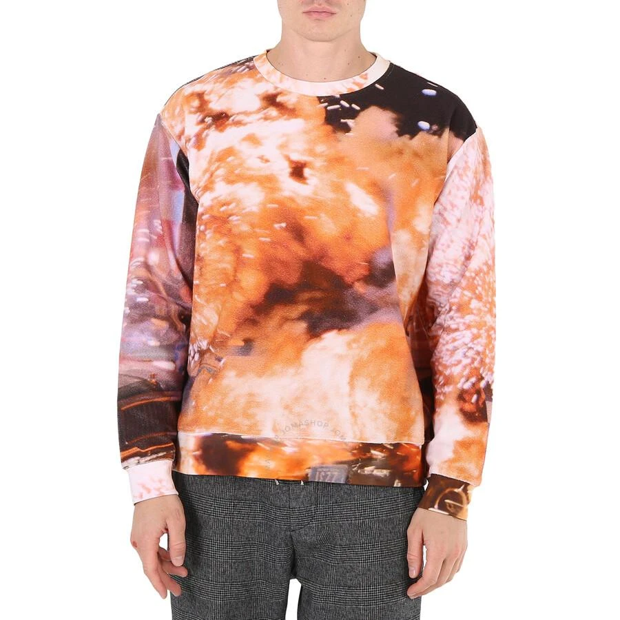 424 Men's Explosion Print Long-sleeve Cotton Jumper 1