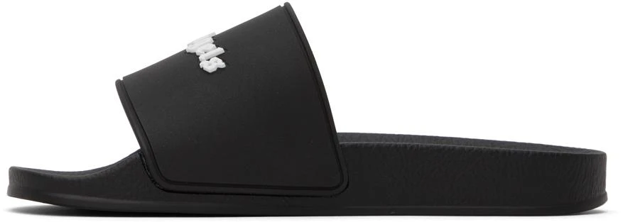 Palm Angels Black Monogram Pool Slides 3