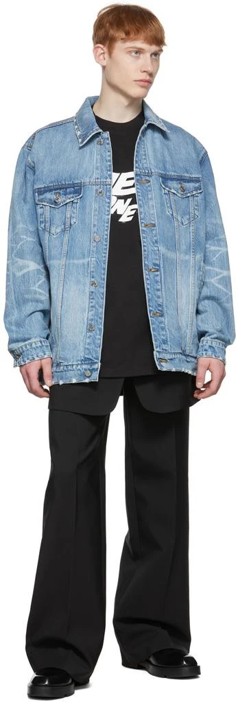 We11done Blue Trucker Denim Jacket 4