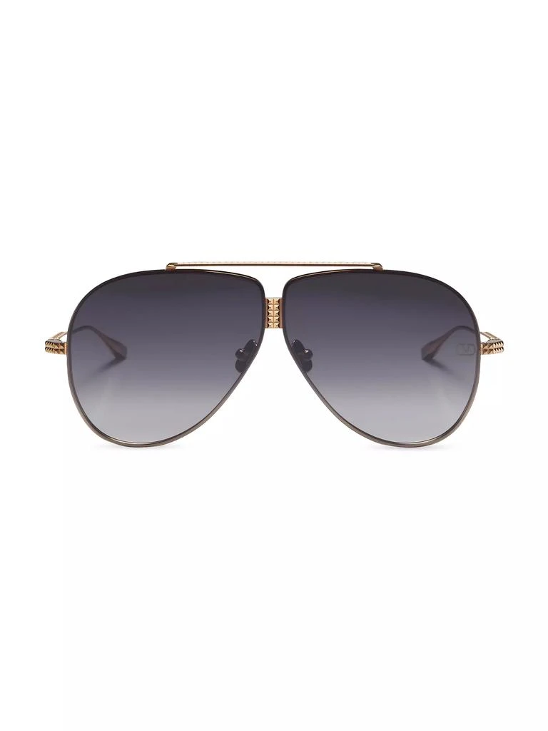 Valentino XVI 64MM Aviator Sunglasses 1