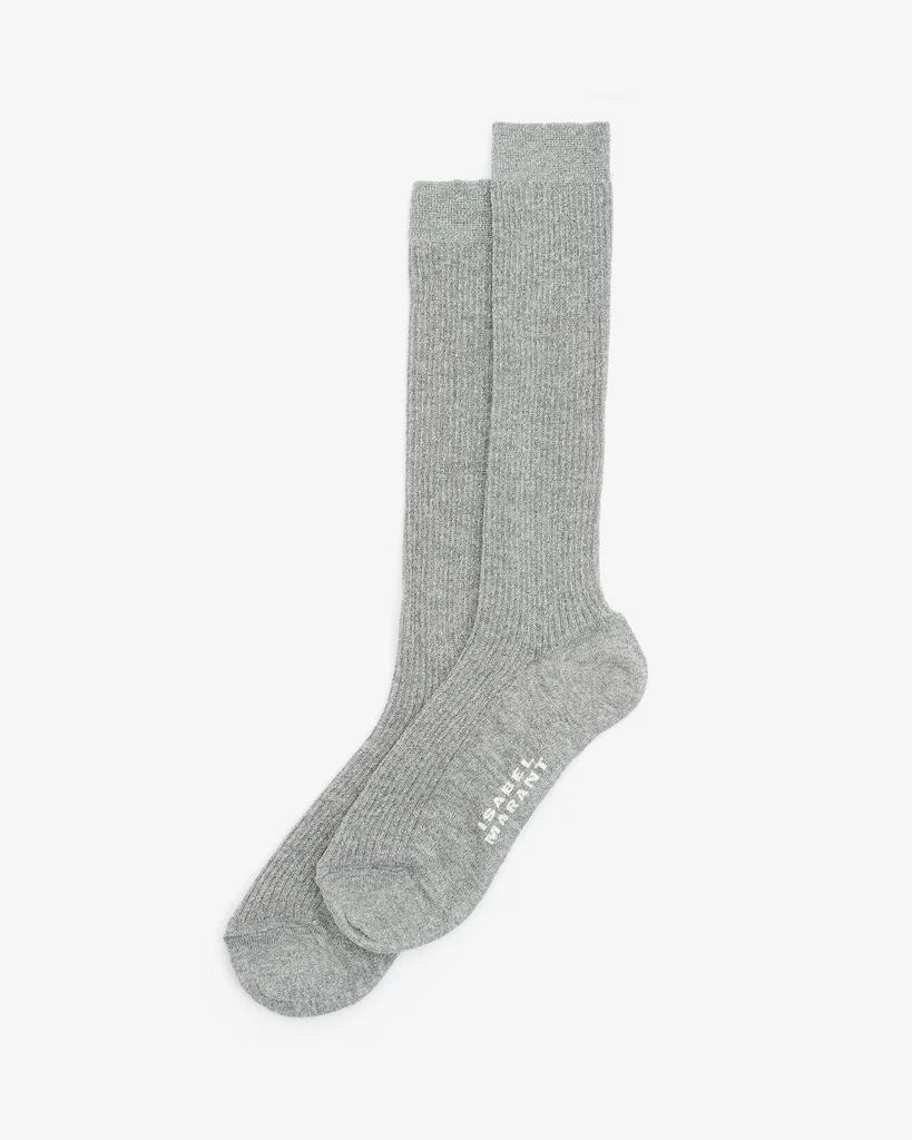 ISABEL MARANT ISABEL MARANT, LOULA LUREX SOCKS - Women - Silver - OneSize 1