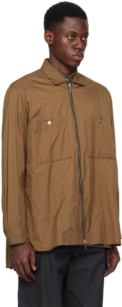 Omar Afridi Brown Patch Pocket Jacket