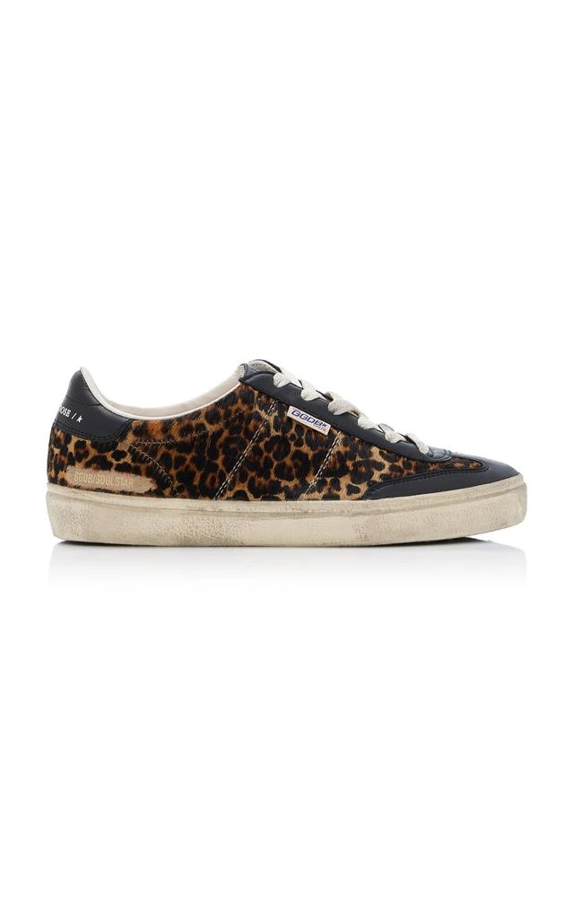 Golden Goose Golden Goose - Soul-Star Leopard-Print Pony Hair Sneakers - Animal - IT 36 - Moda Operandi 1