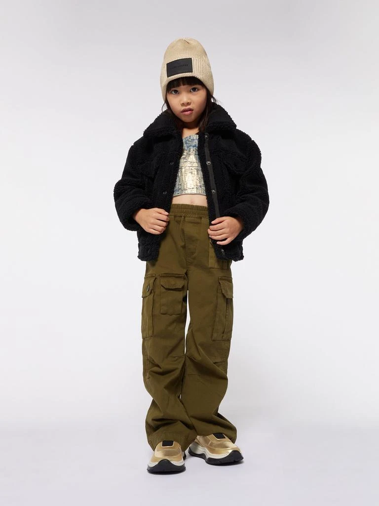 Marc Jacobs MARC JACOBS Girls Knitted Logo Beanie Hat in Gold 5