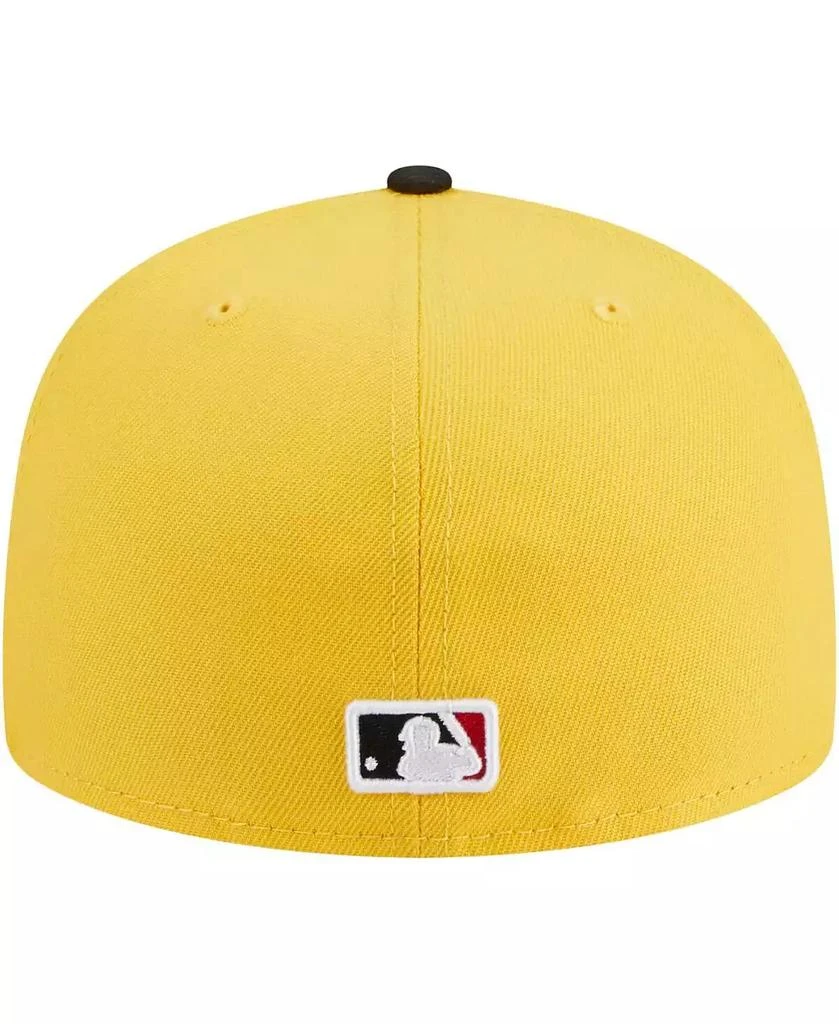 New Era Men's Yellow, Black Chicago Cubs Grilled 59FIFTY Fitted Hat 4