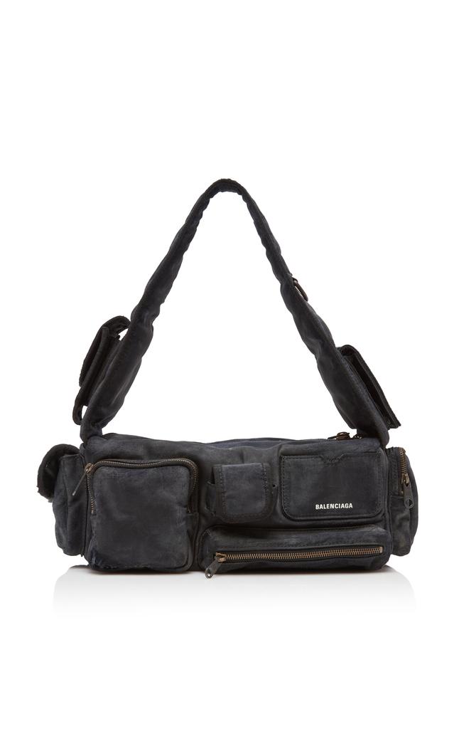 Balenciaga Balenciaga - Superbusy Distressed Nylon Sling Bag