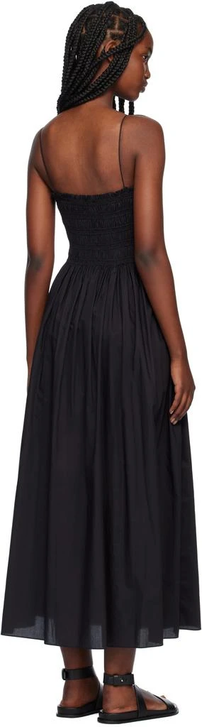 Matteau Black Shirred Bodice Midi Dress 3