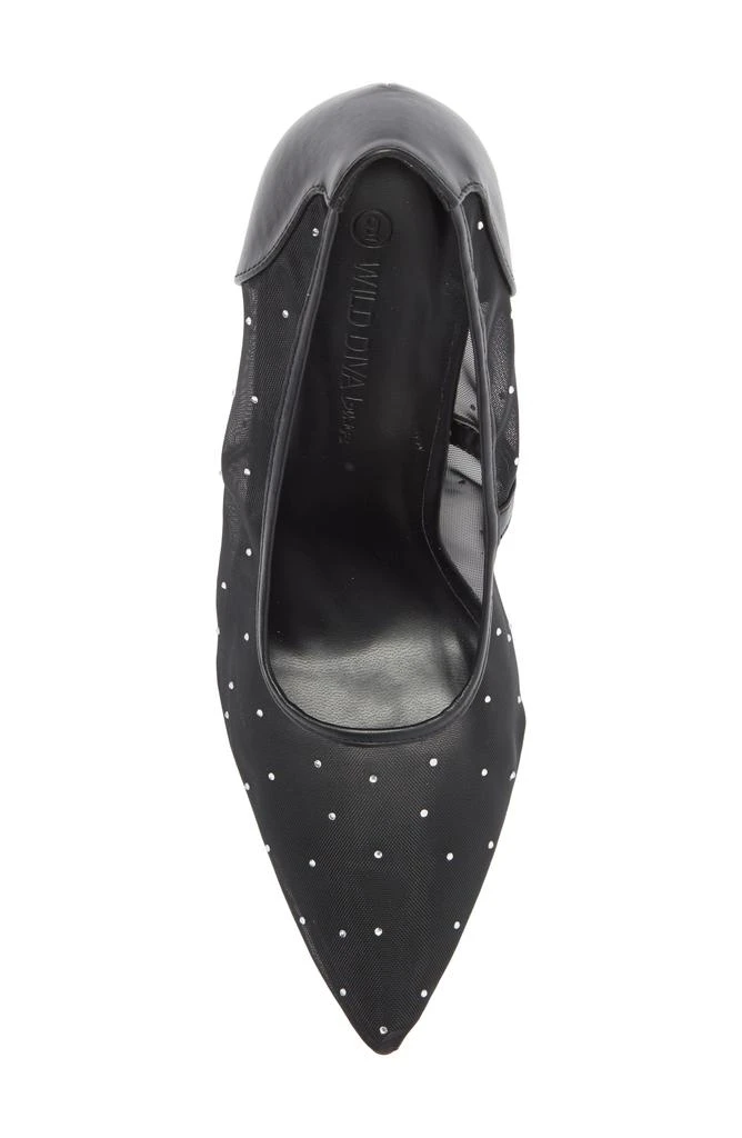 WILD DIVA LOUNGE Ivory Pointed Toe Pump 5