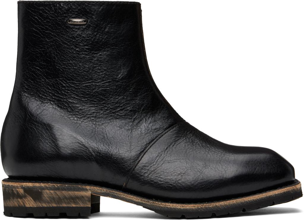 ショートブーツ・ブーティ OUR LEGACY Black leather Camion ankle boots (COCBB BLACK) Our Legacy - Camion Boot Black