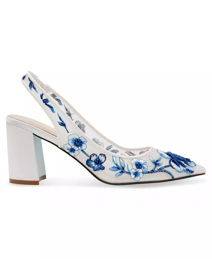 Betsey Johnson Page Beaded Block Heel Pumps 2