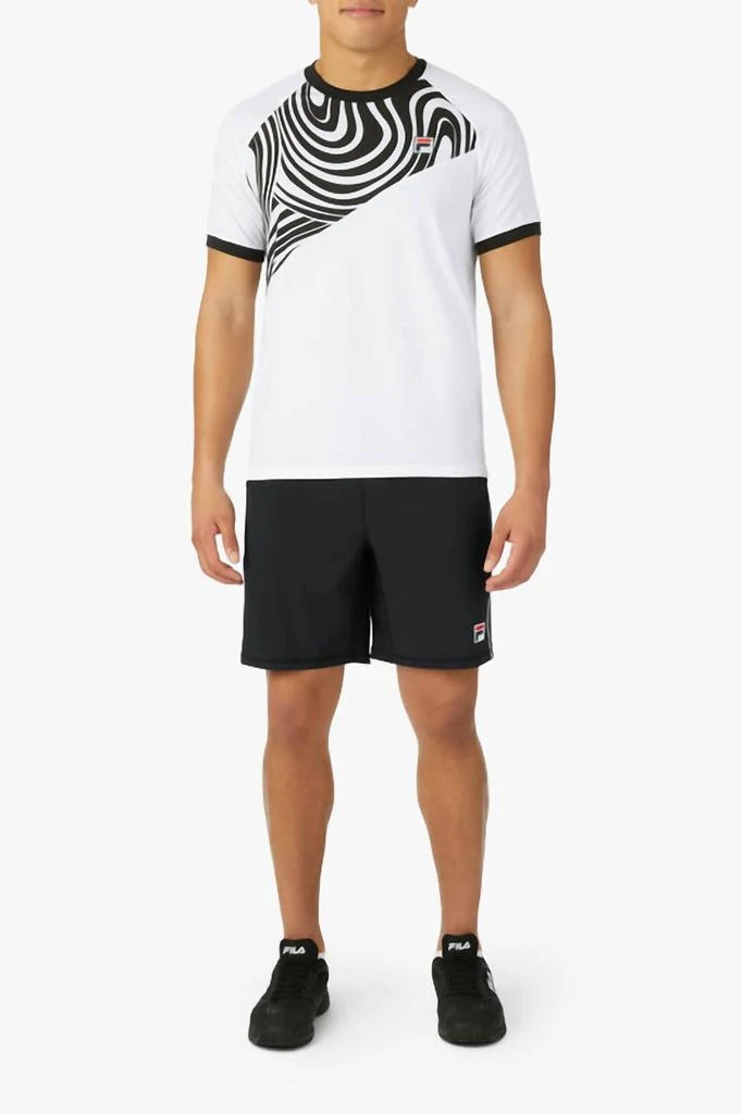 Fila Fila - Men's Tie Breaker Short Sleeve Color Block Printed Crew 1