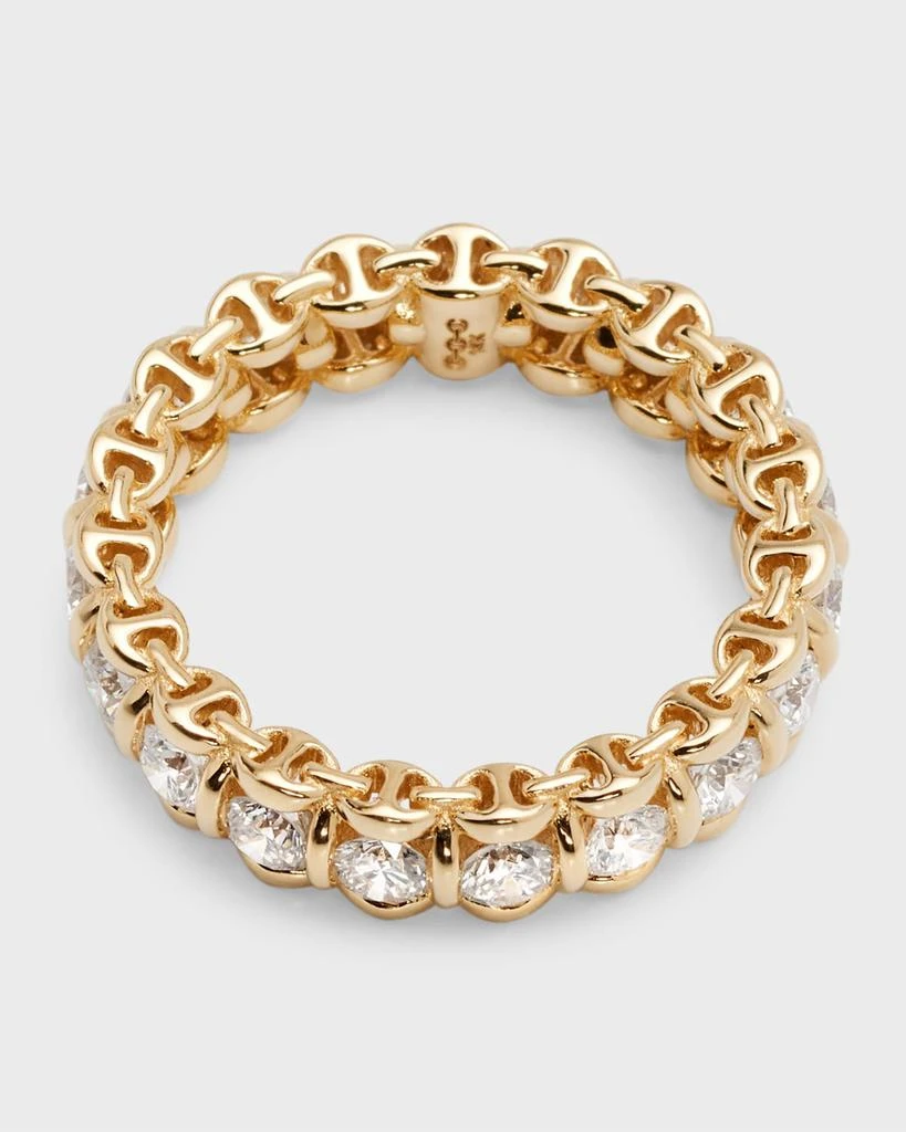Hoorsenbuhs Infinite II 3mm Diamond Eternity Band in Yellow Gold 4