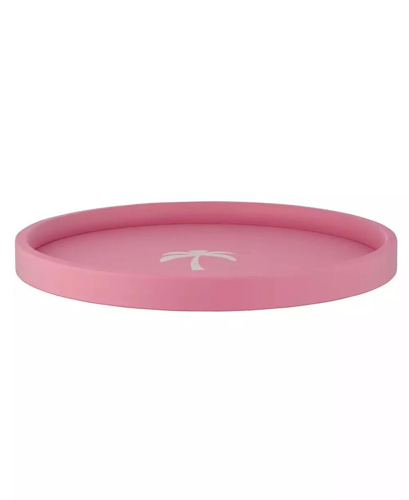 Kraftware Pastimes 14" Round Palm Tree Serving Tray 2