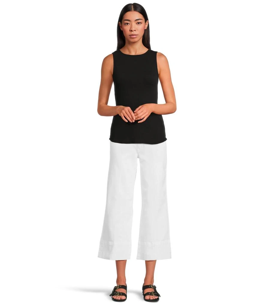 KUT from the Kloth Petite Meg High Rise Frt Pin Tuck Wide Hem Basic Bck 5