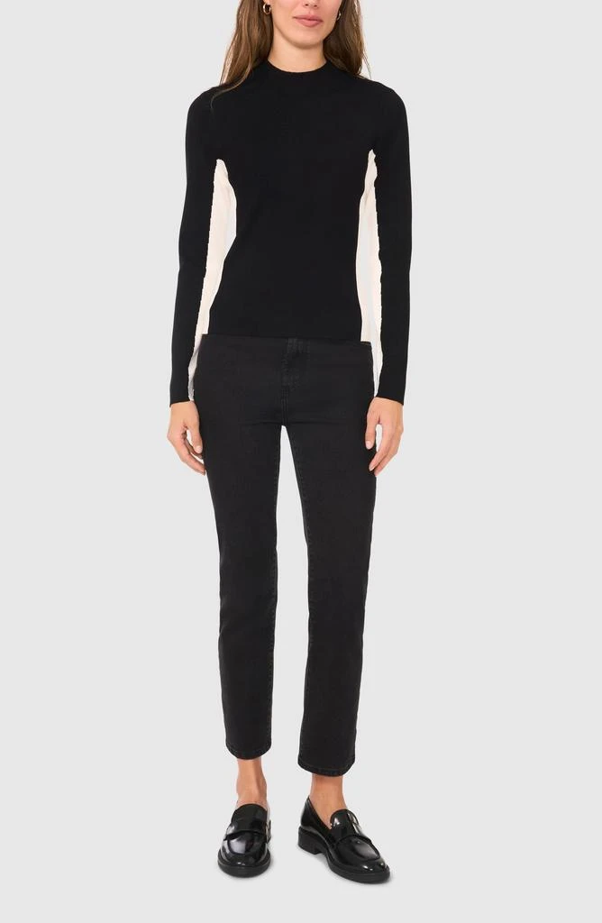 Halogen Colorblock Mock Neck Sweater 4