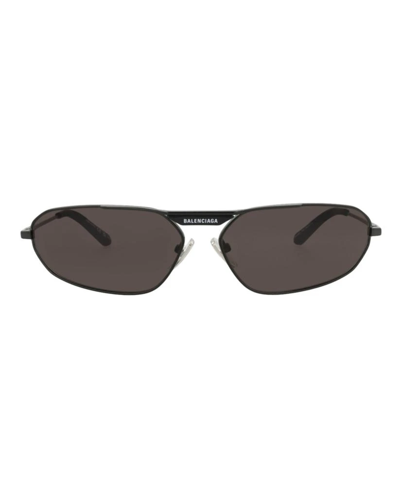 Balenciaga Shield-Frame Metal Sunglasses 1