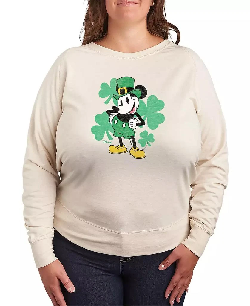 Hybrid Apparel Plus Size Disney St. Patrick
s Day Leprechaun Mickey Graphic Crewneck T-Shirt