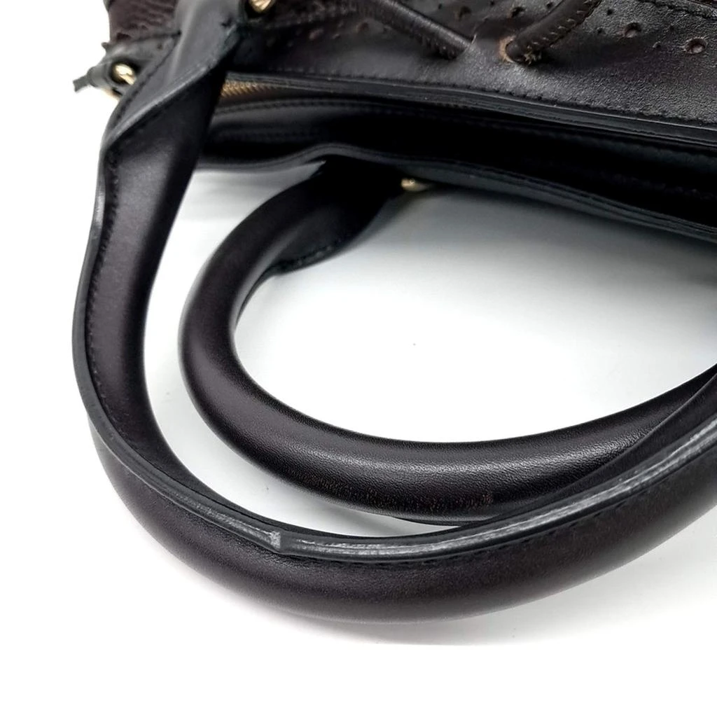 Burberry Burberry Black Brown Leather tote Bag 4