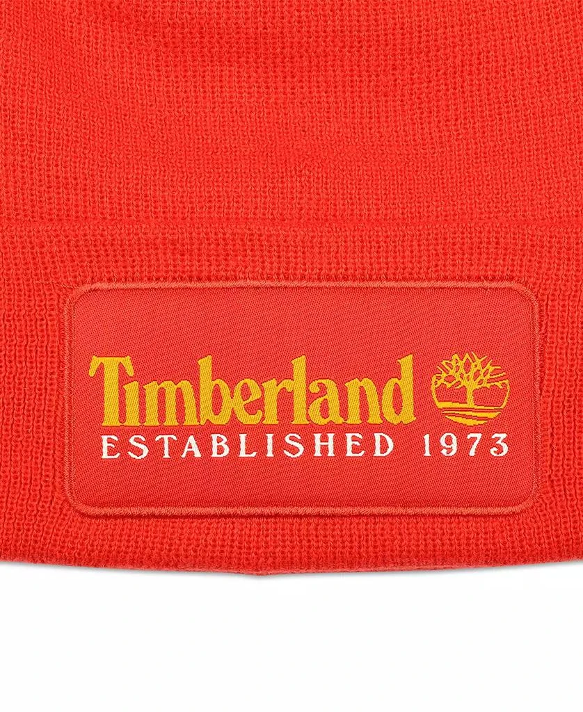 Timberland Men's Established 1973 Logo Patch Beanie 4
