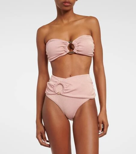 Alexandra Miro Carlotta ring-detail bandeau bikini top 2