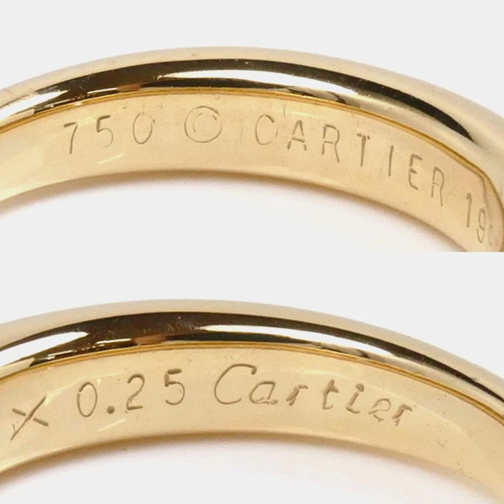 Cartier Cartier 18K Yellow Gold Diamond Ellipse Ring EU 54 5