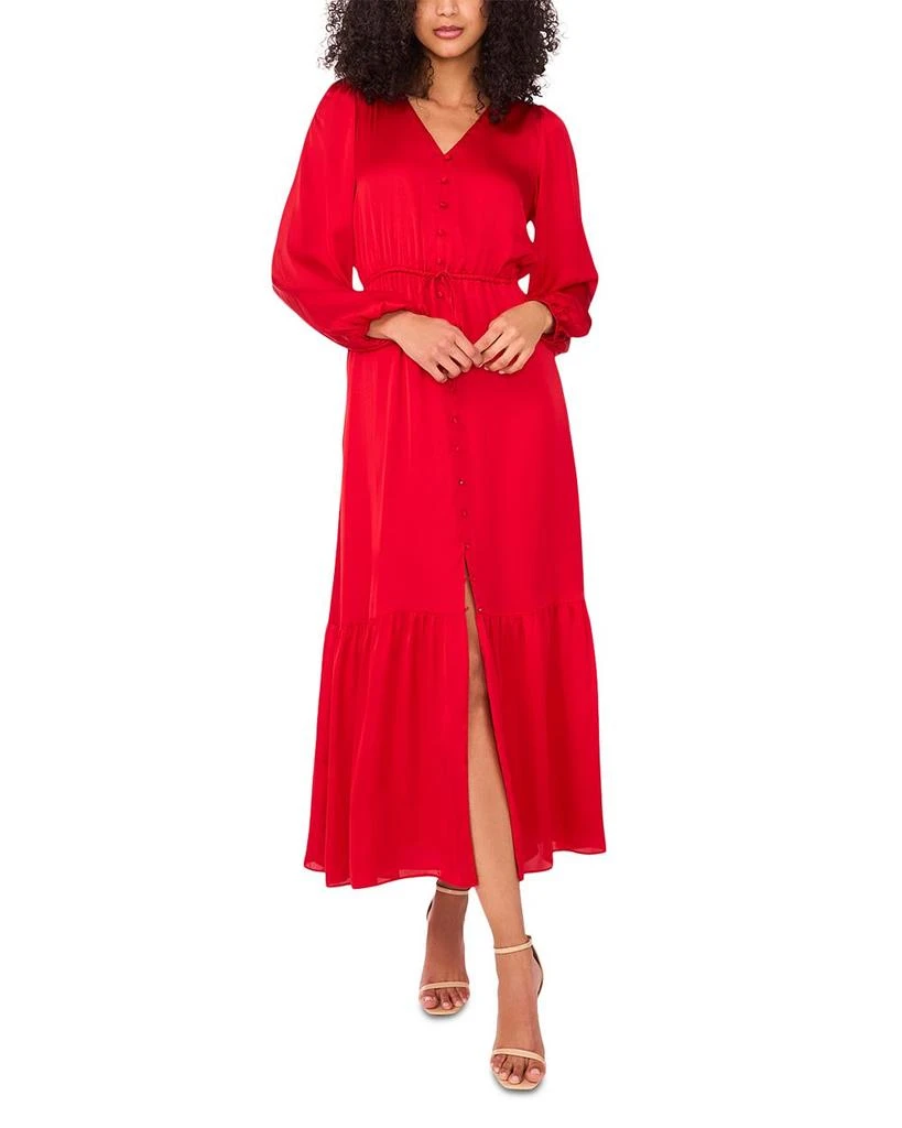 1. State Elastic Waist Button Maxi Dress 1