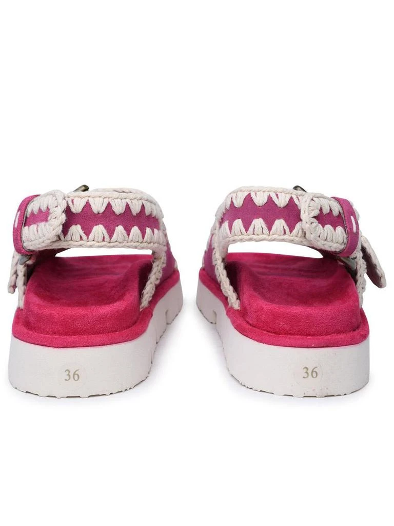 Mou Mou Fuchsia Suede Sandals 4