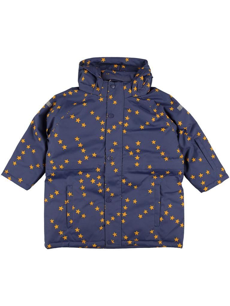 TINY COTTONS Star Print Nylon Puffer Ski Jacket