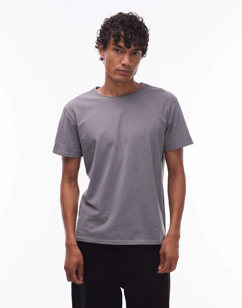ALL SAINTS AllSaints Bodega t-shirt in fossil grey 1