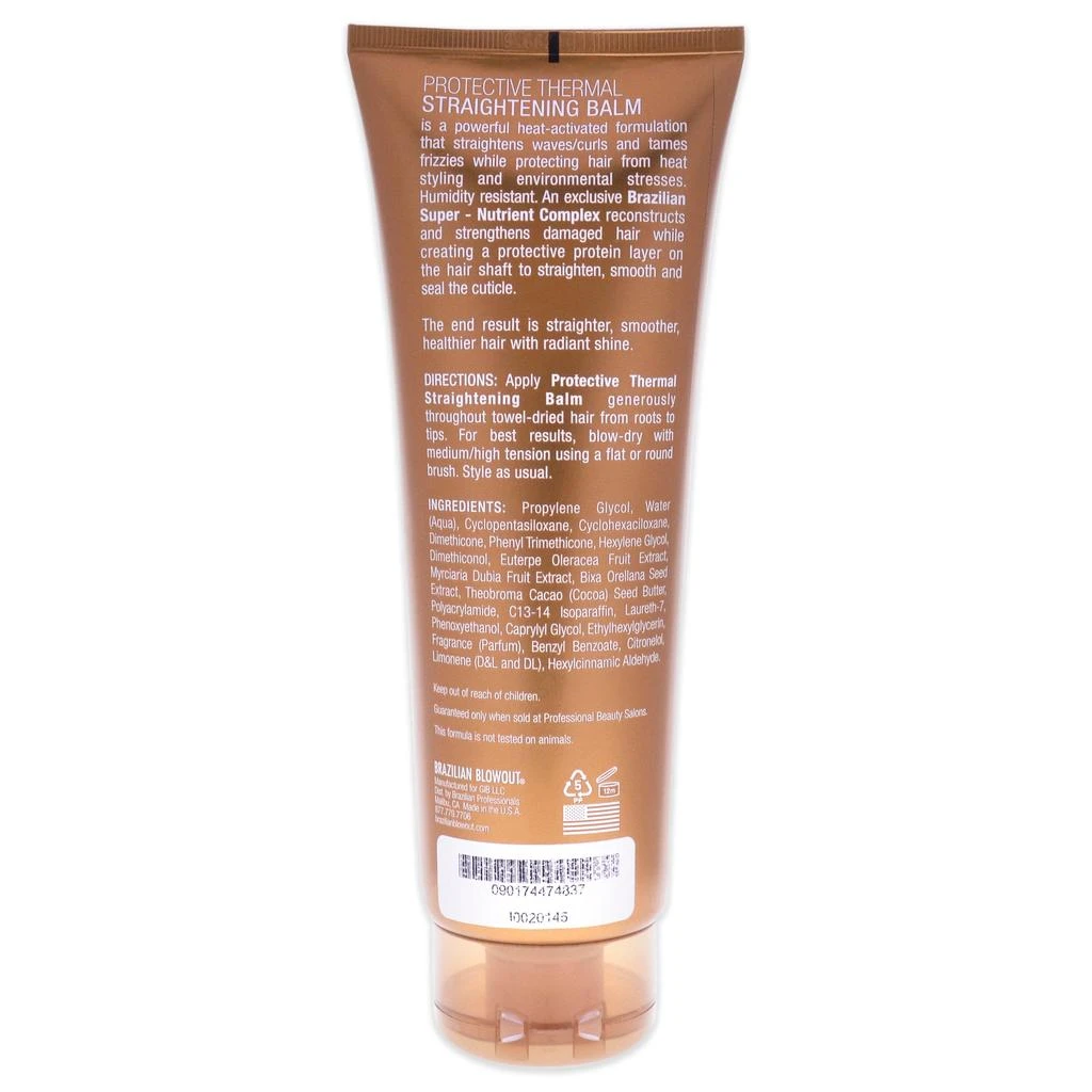 Brazilian Blowout Acai Protective Thermal Straightening Balm by  for Unisex - 8 oz Balm 2
