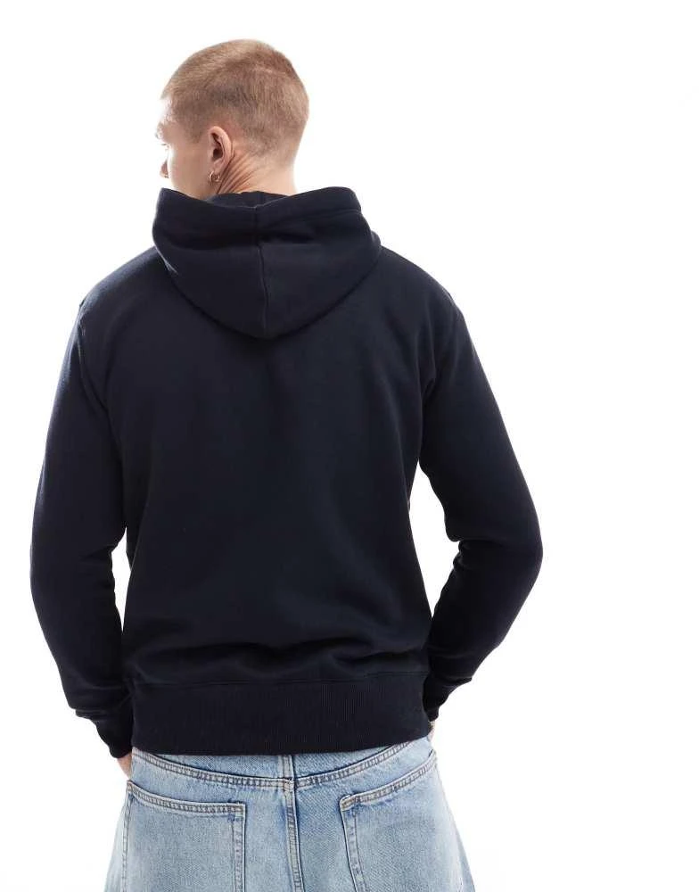 French Connection Mens French Connection classic hoodie in navy 4