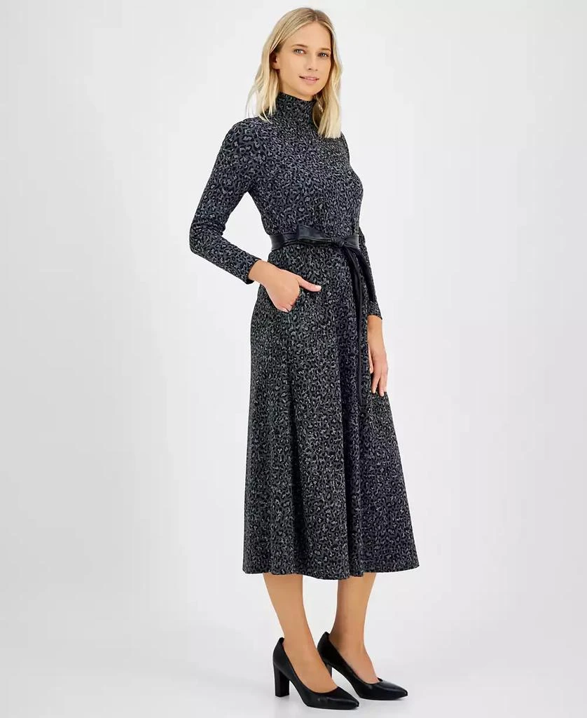 Anne Klein Women's Leopard-Print Fit & Flare Dress 3