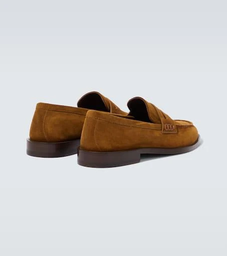 Manolo Blahnik Perry suede penny loafers 6