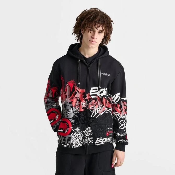 Ecko Unltd Men's Ecko Graffiti Graphic Full-Zip Hoodie 3