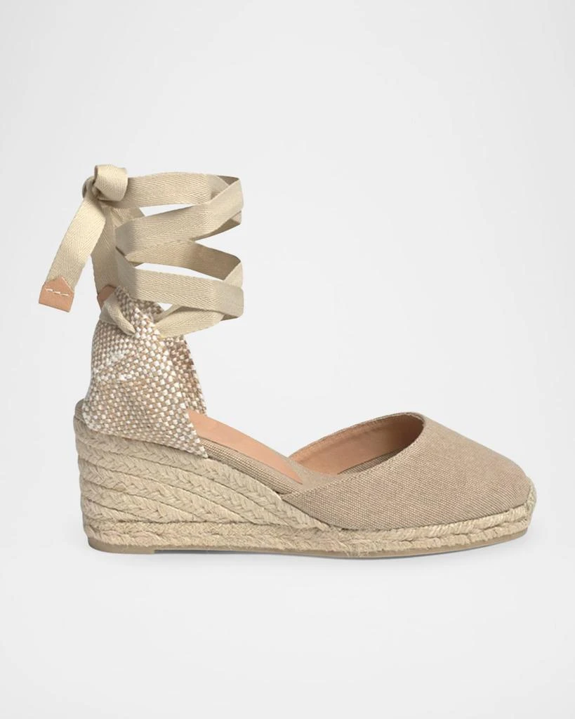 Castaner Carina Canvas Ankle-Tie Wedge Espadrilles 1