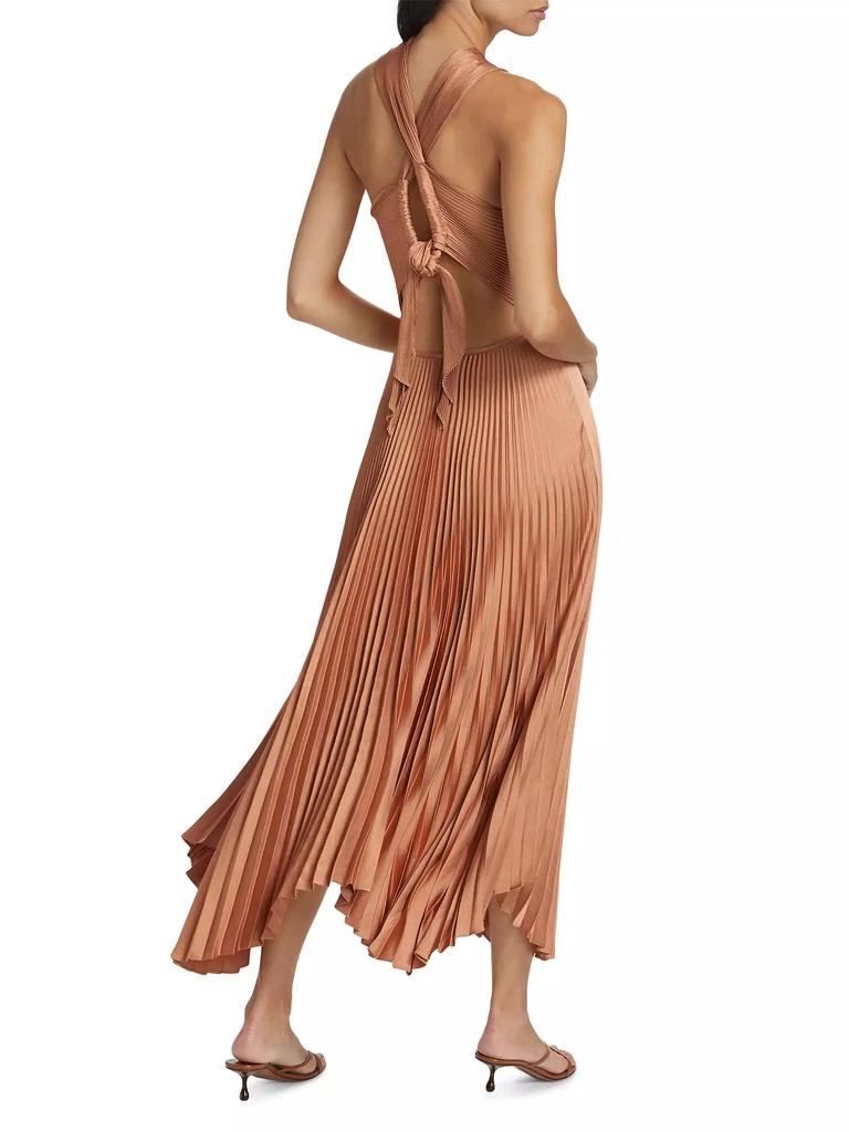 A.L.C. Athena II Pleated Halter Midi-Dress 5