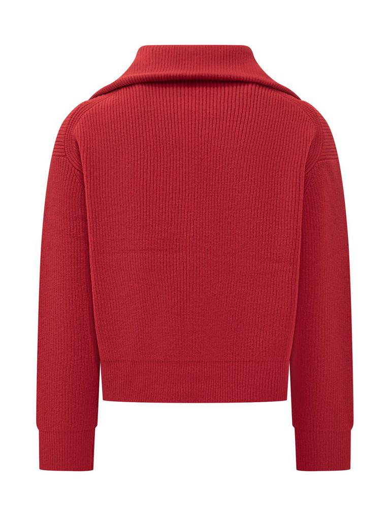 Studio Nicholson Studio Nicholson Red Cardigan With Zip – On Sale