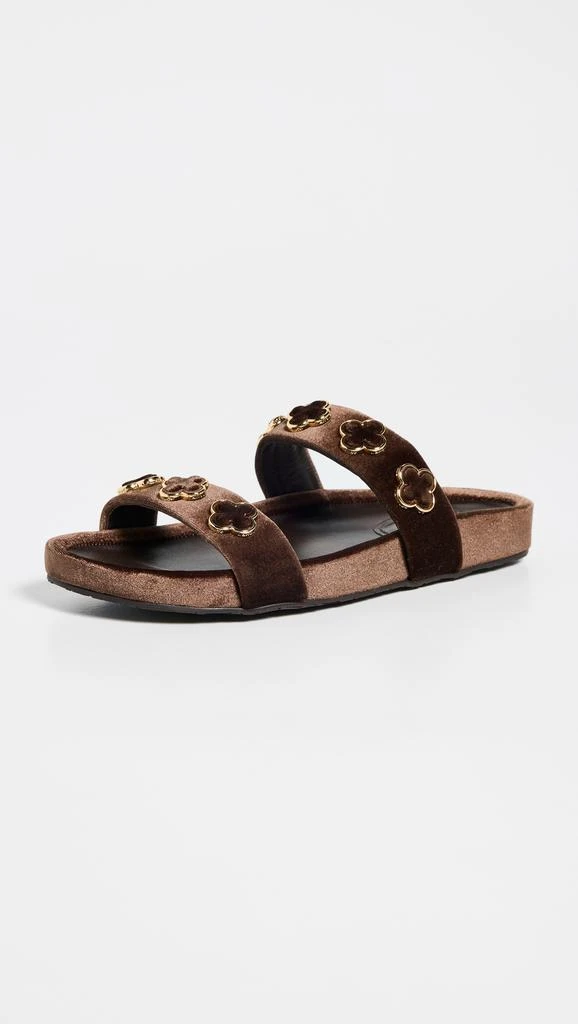Larroude Milan Piccolo Velvet Slides 4