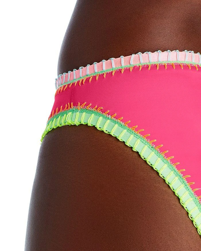 Platinum inspired by Solange Ferrarini Crochet Trim High Waist Bikini Bottom 5